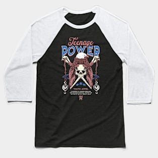 TEENAGE POWER Baseball T-Shirt